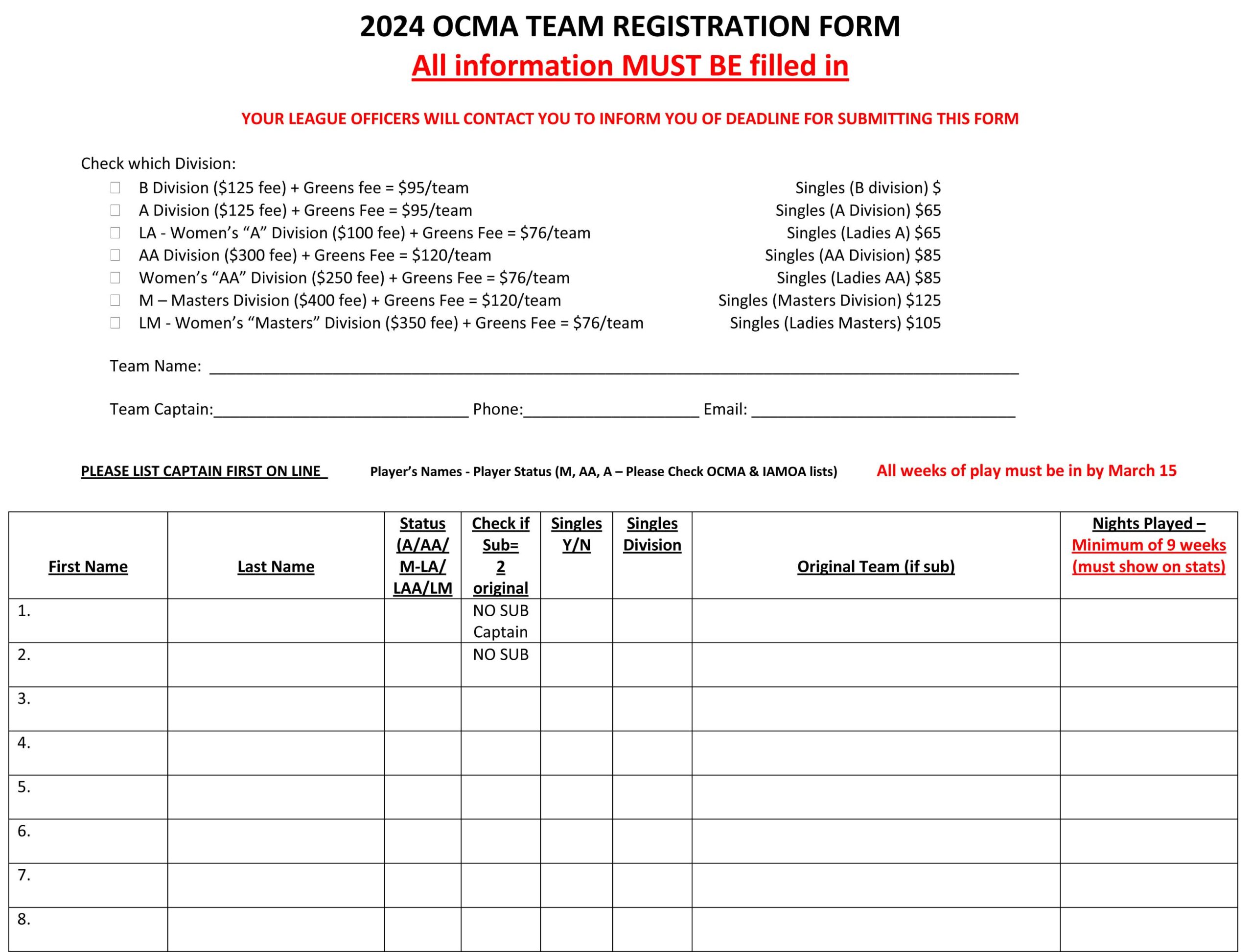 Microsoft Word 2024 OCMA TEAM REGISTRATION FORM.docx